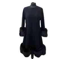 Abito lana e pelliccia di volpe